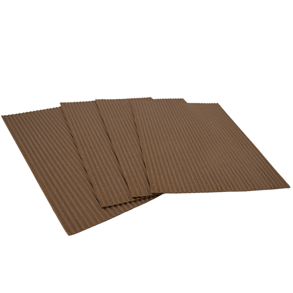 500 Corrugated Cardboard Cuts Self-Adhesive